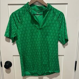 G/FORE Lime Green Short Sleeve Golf 1/4 zip size M